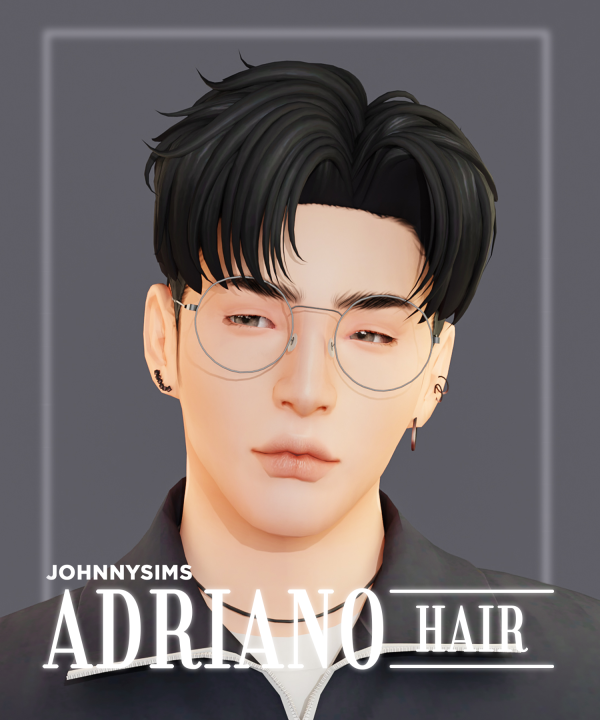 Maxis Match Adriano Hair by simsfinds - The Sims 4 Custom Content