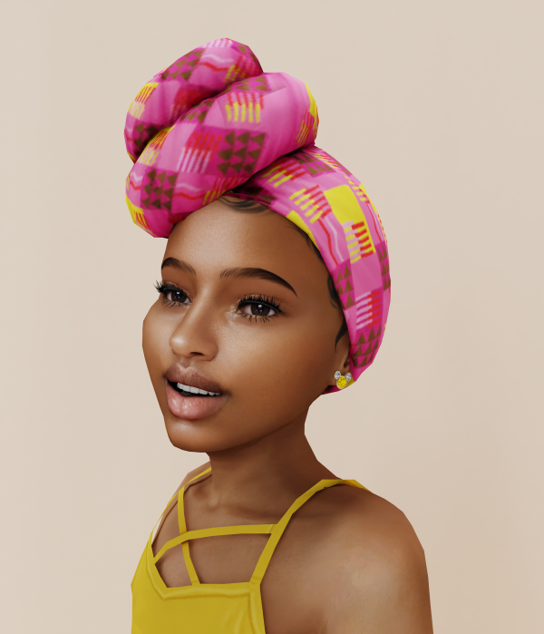 Mix Urban Homage Headwrap Conversions by simsfinds - The Sims 4 Custom Content