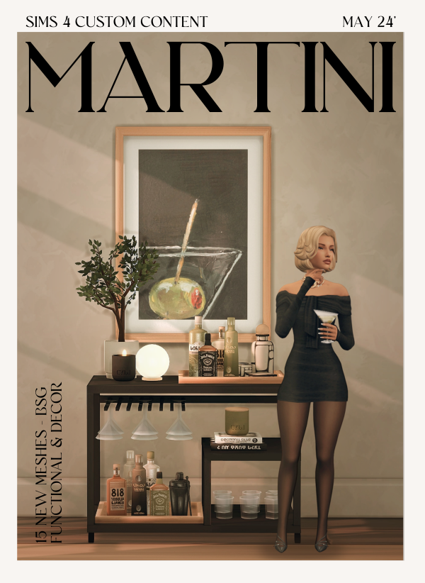 Maxis Match MARTINI a sims 4 custom content collection by simsfinds - The Sims 4 Custom Content