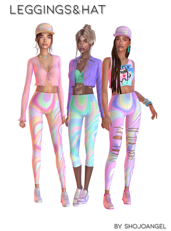 Maxis Match Leggings Hat RECOL by simsfinds - The Sims 4 Custom Content