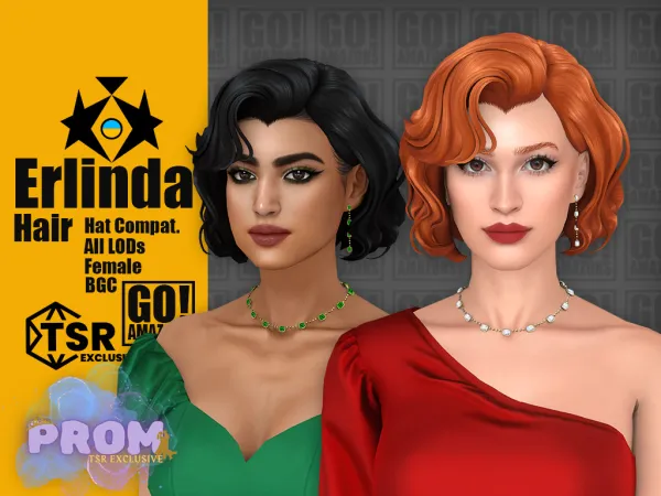 Maxis Match ERLINDA by goamazons - The Sims 4 Custom Content