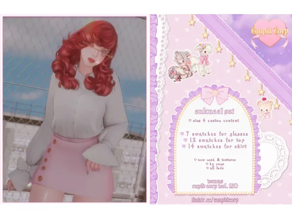 Alpha cuupid corp enknee1 set - The Sims 4 Custom Content