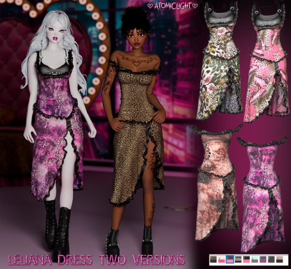 Alpha Leliana dress by simsfinds - The Sims 4 Custom Content