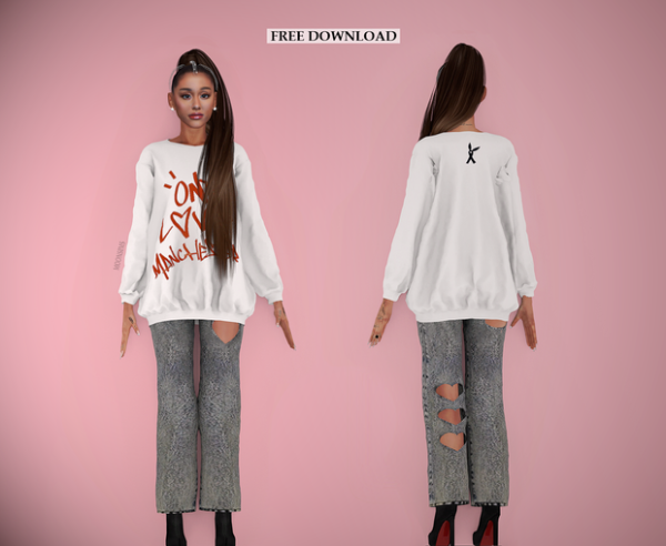 Mix One Love Manchester (Outfit) by simsfinds - The Sims 4 Custom Content