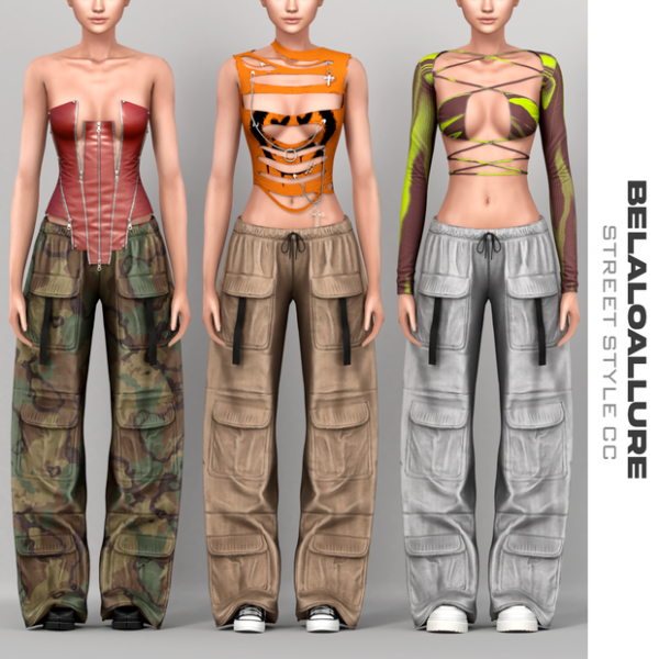 Mix Belaloallure_street style by simsfinds - The Sims 4 Custom Content