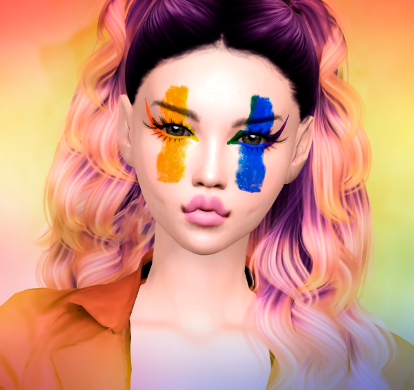 Mix Pride Month EyeShadow All ages Jennisims by simsfinds - The Sims 4 Custom Content