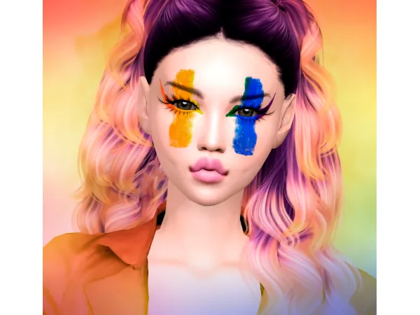 Mix Pride Month EyeShadow All ages Jennisims by Jennifer - The Sims 4 Custom Content