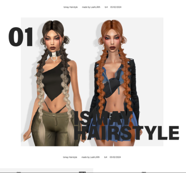 Alpha Ismay Hairstyle by simsfinds - The Sims 4 Custom Content