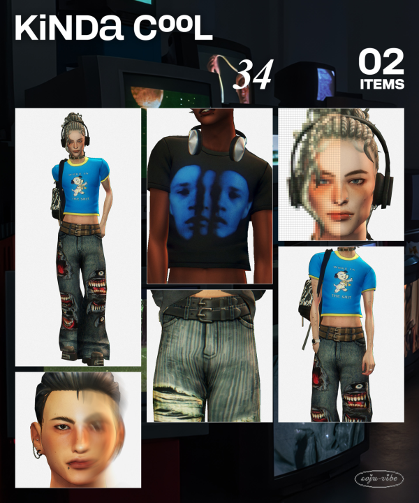 Mix KINDA COOL w LOOKBOOK by simsfinds - The Sims 4 Custom Content