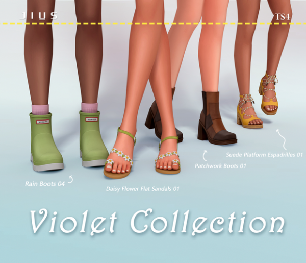 Mix Violet Collection by simsfinds - The Sims 4 Custom Content