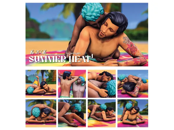 Mix Summer heat part one by simmireen - The Sims 4 Custom Content