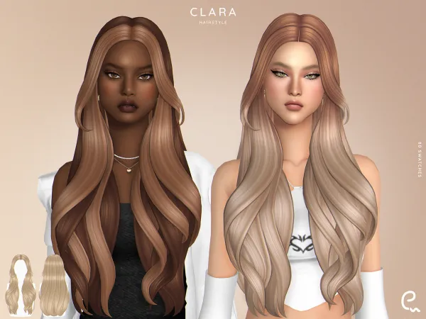 Maxis Match [EnriqueS4] Clara Hairstyle by simsfinds - The Sims 4 Custom Content
