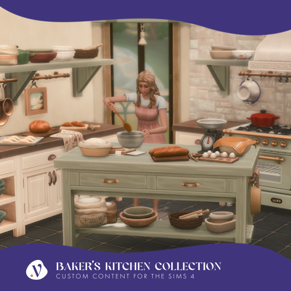 Maxis Match Baker's Kitchen Collection Part 2 Download by simsfinds - The Sims 4 Custom Content