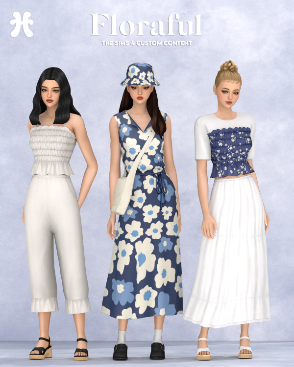Maxis Match Floraful ( 8 items ) by simsfinds - The Sims 4 Custom Content