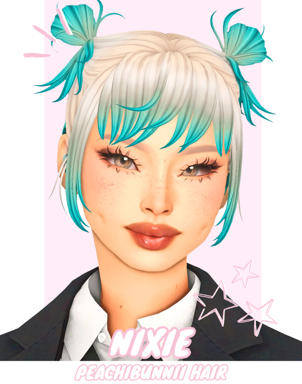 Maxis Match Nixie hair by simsfinds - The Sims 4 Custom Content