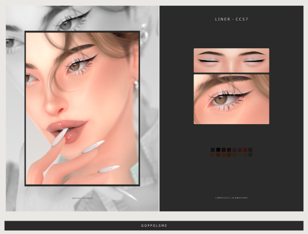 Alpha GPME GOLD Liner cc57 by simsfinds - The Sims 4 Custom Content