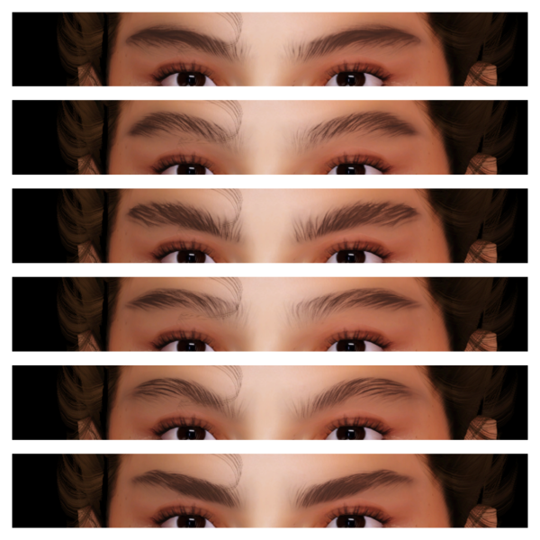 SourLemonSimblr female eyebrows set by simsfinds - The Sims 3 Custom Content