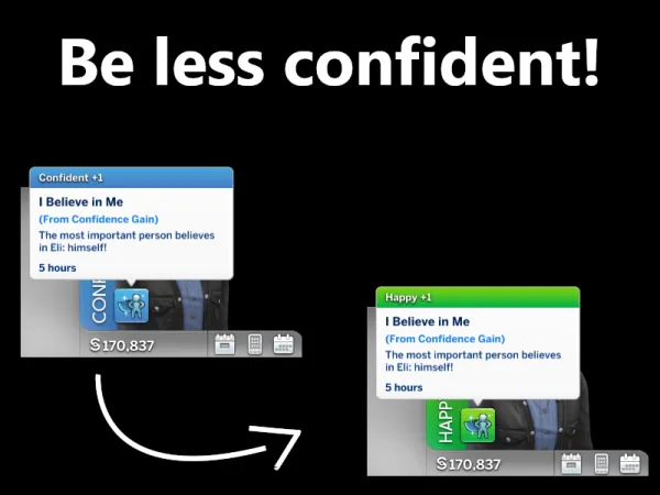 Maxis Match Be less confident High childhood confidence causes happiness in adulthood by haventhefrog - The Sims 4 Custom Content
