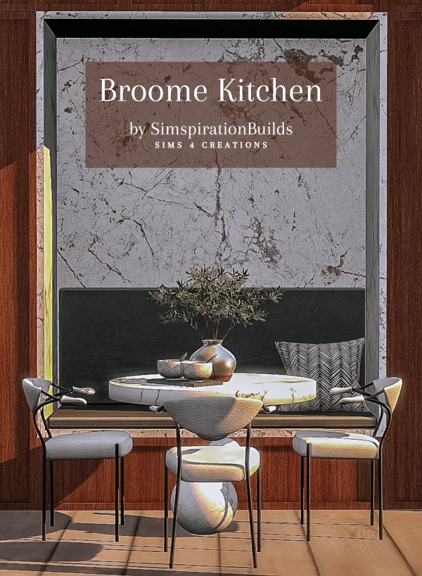 Alpha Broome Kitchen by simsfinds - The Sims 4 Custom Content