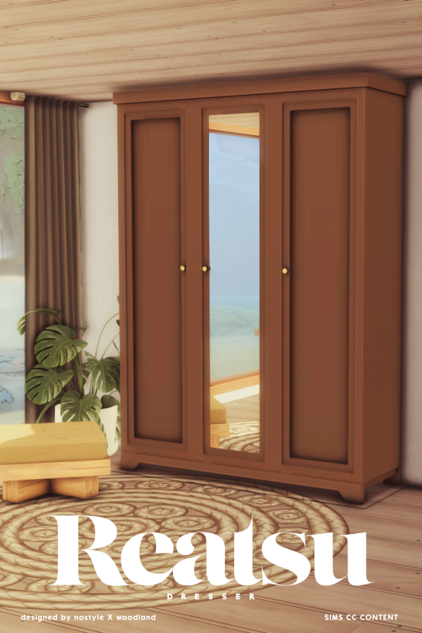 Maxis Match Dresser by simsfinds - The Sims 4 Custom Content