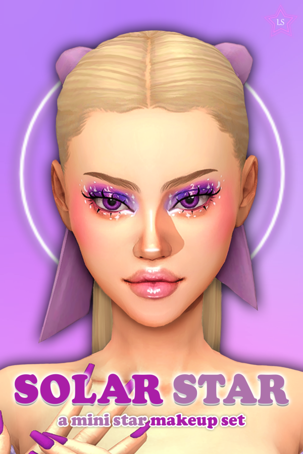 Maxis Match solar star a mini star makeup set by simsfinds - The Sims 4 Custom Content