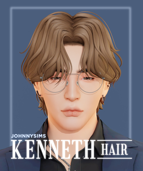 Maxis Match Kenneth Hair by simsfinds - The Sims 4 Custom Content