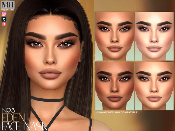 Alpha Eden Face Mask N93 by magichandcc - The Sims 4 Custom Content