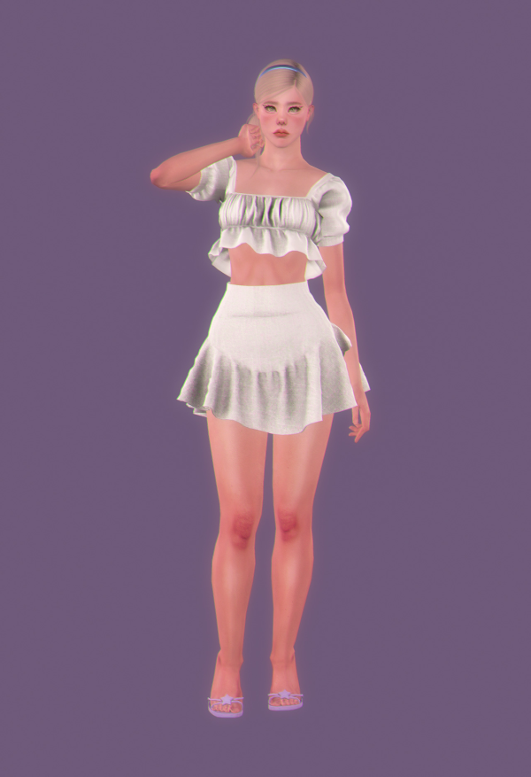 [chamis] cute skirttop by simsfinds - The Sims 3 Custom Content