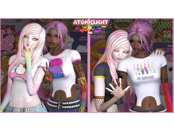 Alpha pride date by atomiclight - The Sims 4 Custom Content