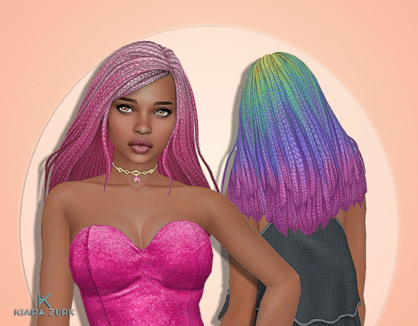 Maxis Match Kelly Hairstyle Ombre by simsfinds - The Sims 4 Custom Content