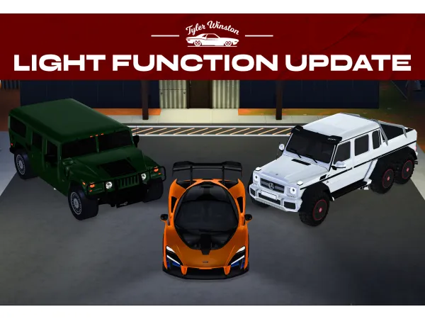 Mix TYLER WINSTON CARS LIGHTING UPDATE 4 by tylerwcarssims - The Sims 4 Custom Content