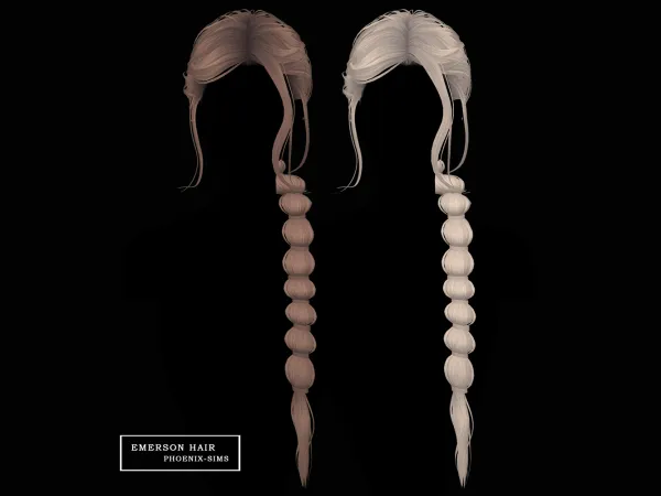 Alpha Emerson Hair - The Sims 4 Custom Content