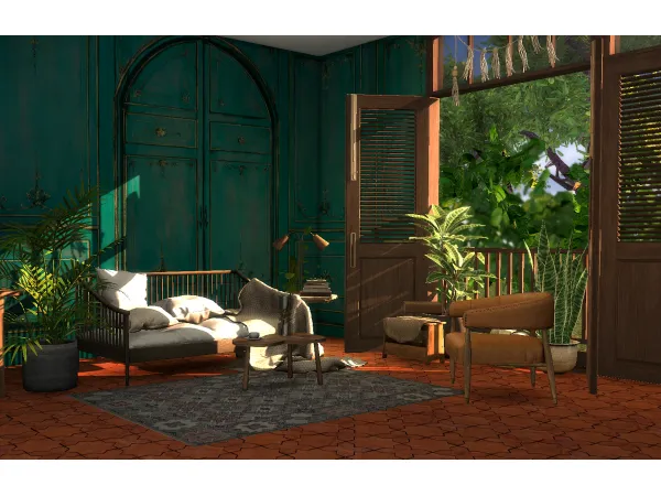 Mix Della Casa Hacienda by tillytiger - The Sims 4 Custom Content