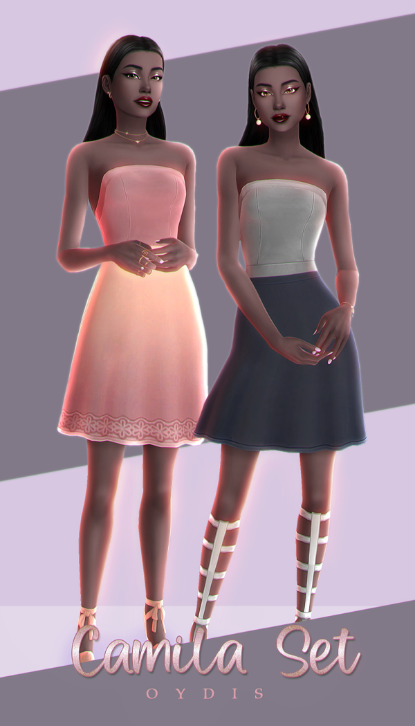 Maxis Match Camila Clothing Set by simsfinds - The Sims 4 Custom Content