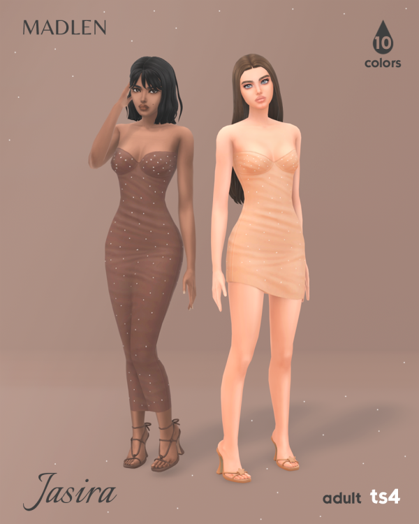 Maxis Match Jasira Dress (Download) by simsfinds - The Sims 4 Custom Content