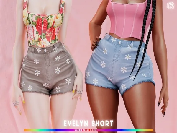 Alpha Evelyn short brsims by bluerose-sims - The Sims 4 Custom Content