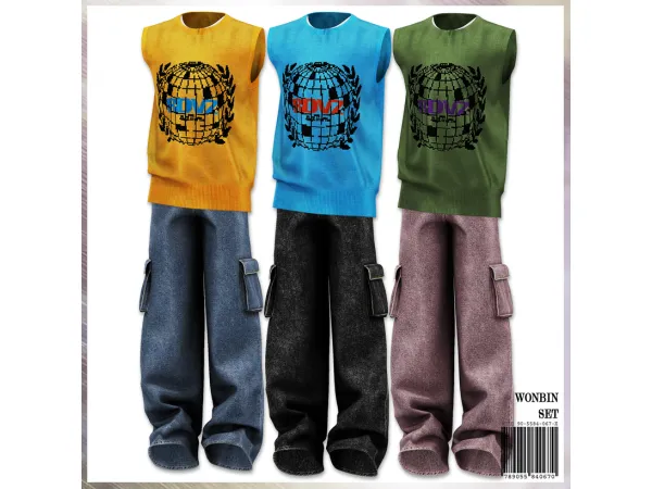 Alpha WONBIN Set by mirosims2020 - The Sims 4 Custom Content