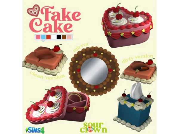 Fake Cake Set by SourClown