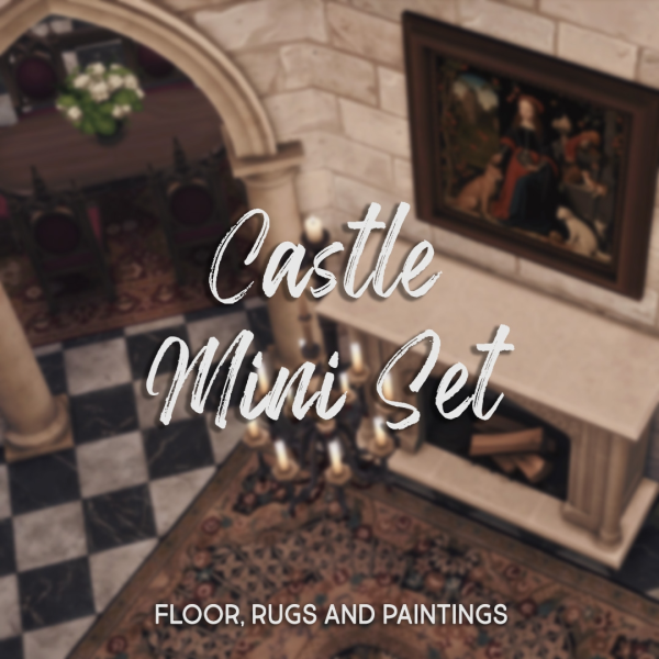 Mix Castle Mini Set by simsfinds - The Sims 4 Custom Content