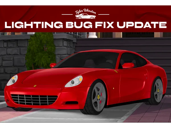 Mix TylerWCars Lighting Bug Fix 2004 Ferrari 612 Scaglietti by tylerwcarssims - The Sims 4 Custom Content