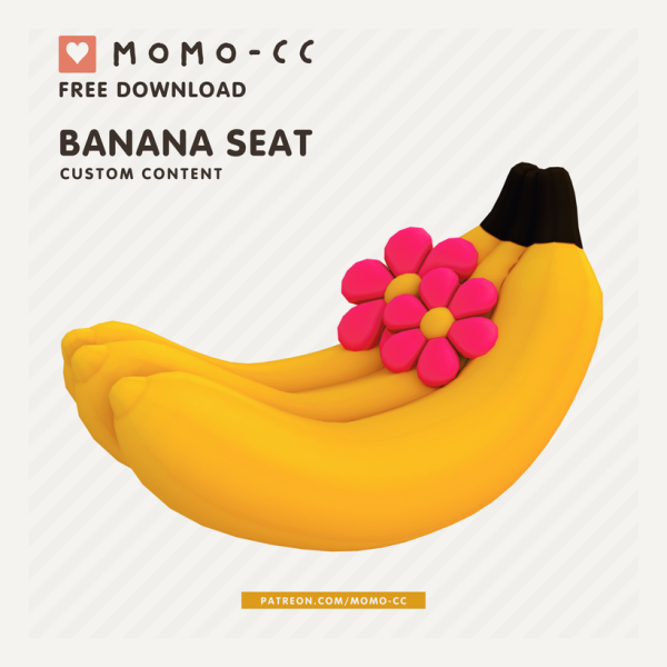 Mix BANANA SEAT by simsfinds - The Sims 4 Custom Content