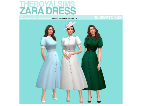 THEROYALSIMS ZARA DRESS by theroyalsims