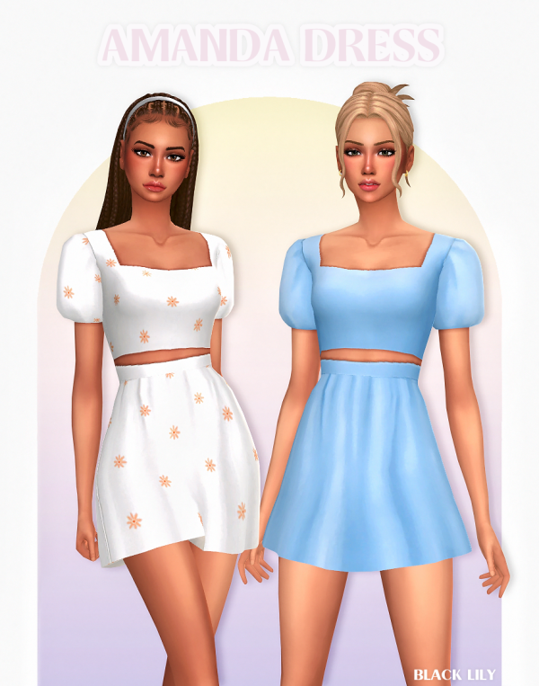 Maxis Match Amanda Dress by simsfinds - The Sims 4 Custom Content