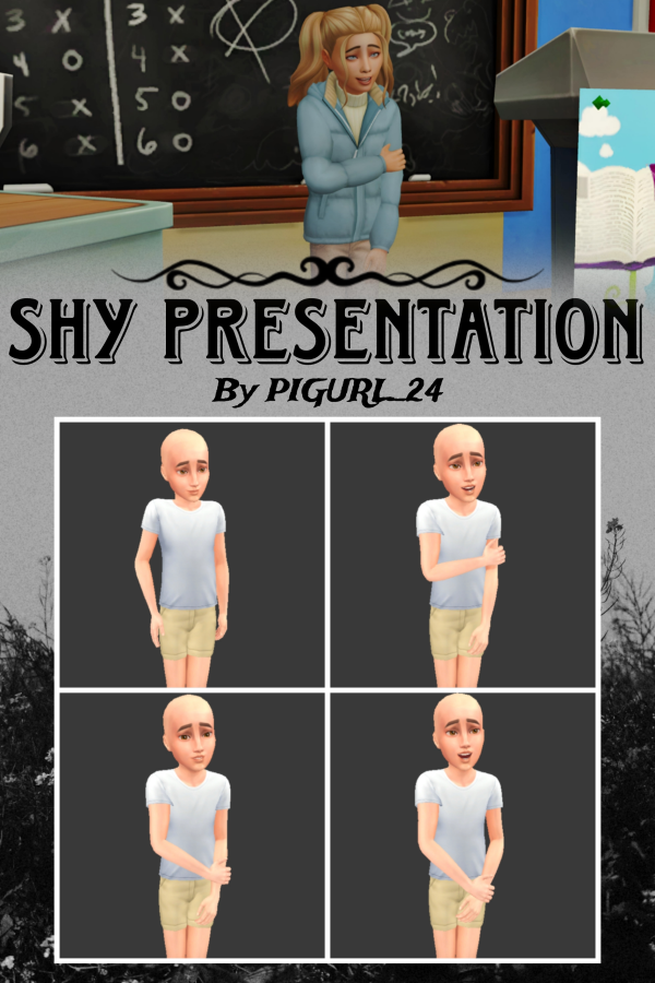 Mix POSE PACK Class background characters by simsfinds - The Sims 4 Custom Content