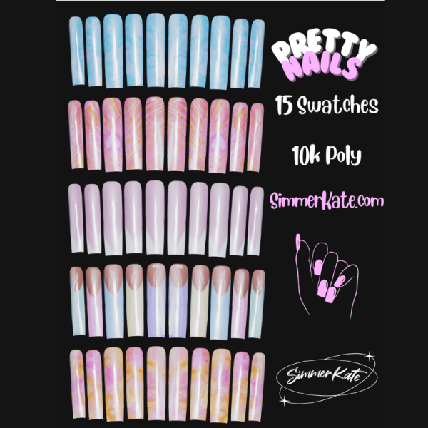 Alpha Pretty Nails by simmerkatex - The Sims 4 Custom Content