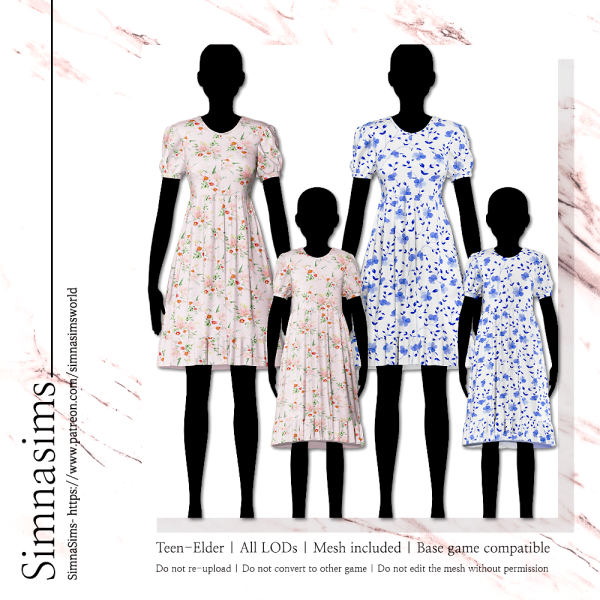 Alpha Sharon Dress AF CF version by simsfinds - The Sims 4 Custom Content