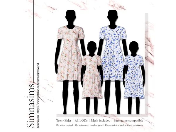 Alpha Sharon Dress AF CF version by simnasimsworld - The Sims 4 Custom Content