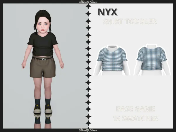 Alpha Nyx Shirt Toddler by clarity-sims - The Sims 4 Custom Content