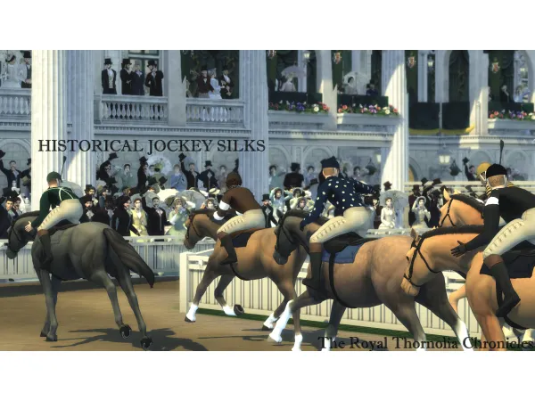 Maxis Match TRC Historical Jockey Silks by thornoliachronicles - The Sims 4 Custom Content