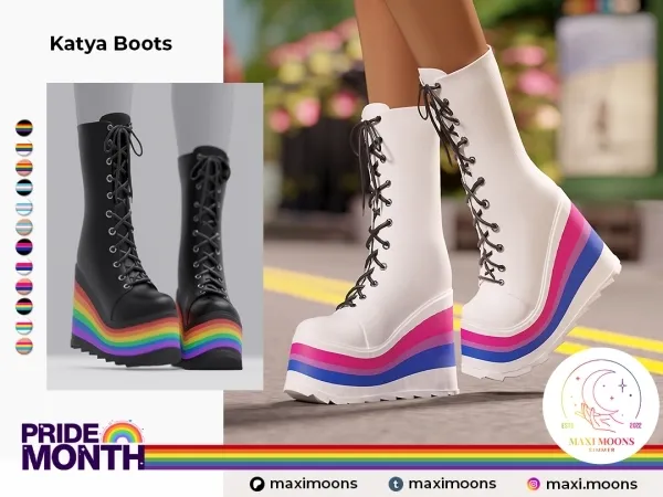 Alpha Katya Boots - The Sims 4 Custom Content